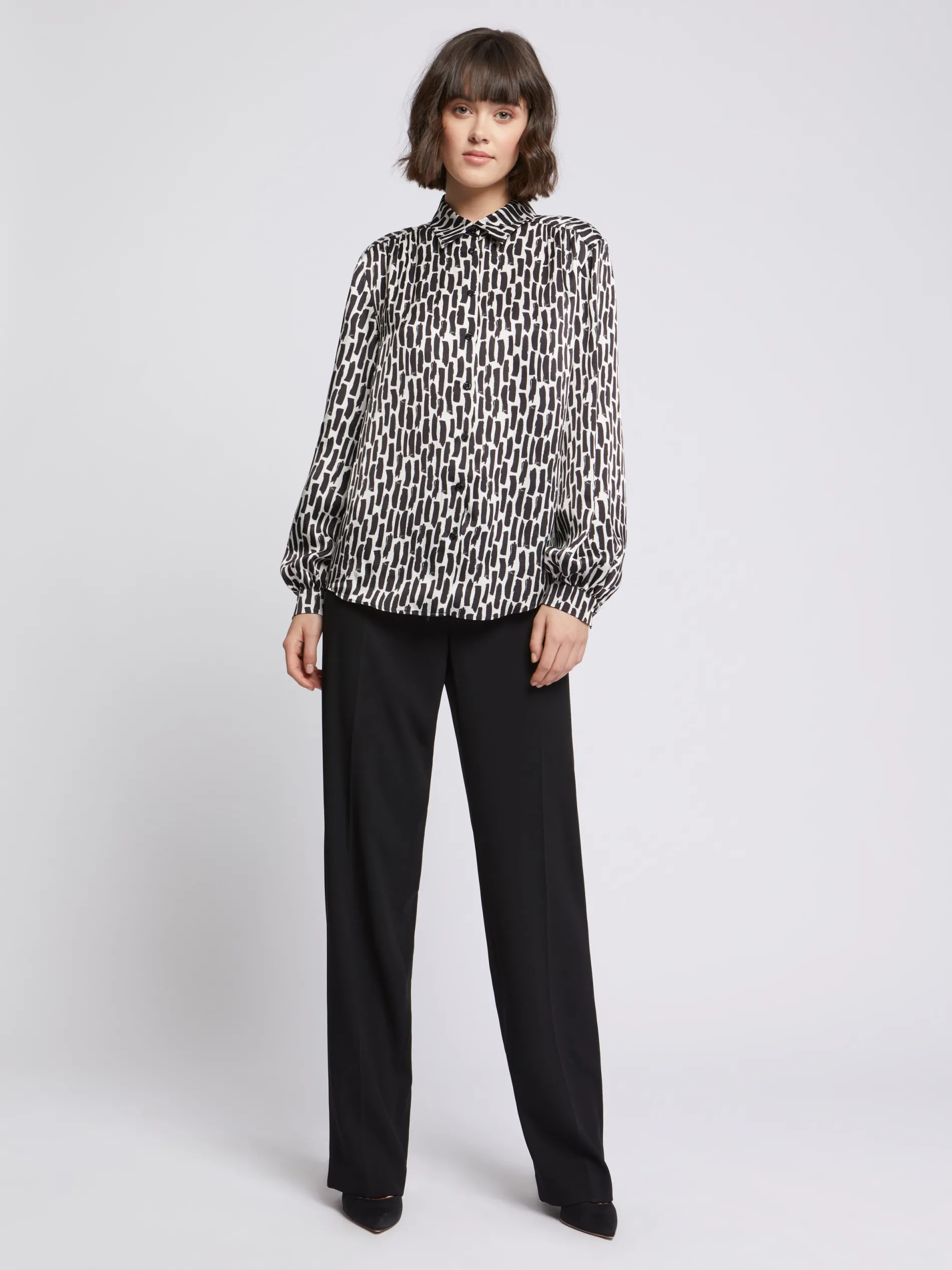 Paule Ka Chemisier Imprime Coups De Pinceau En Viscose<Femme Tops