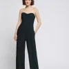 Paule Ka Combinaison Bustier En Crepe Envers Satin<Femme Pantalons Et Combinaisons