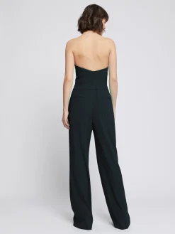 Paule Ka Combinaison Bustier En Crepe Envers Satin<Femme Pantalons Et Combinaisons