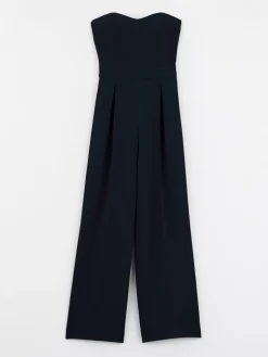 Paule Ka Combinaison Bustier En Crepe Envers Satin<Femme Pantalons Et Combinaisons