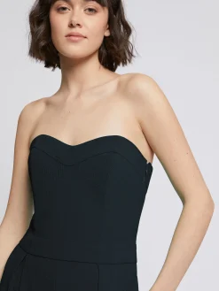 Paule Ka Combinaison Bustier En Crepe Envers Satin<Femme Pantalons Et Combinaisons