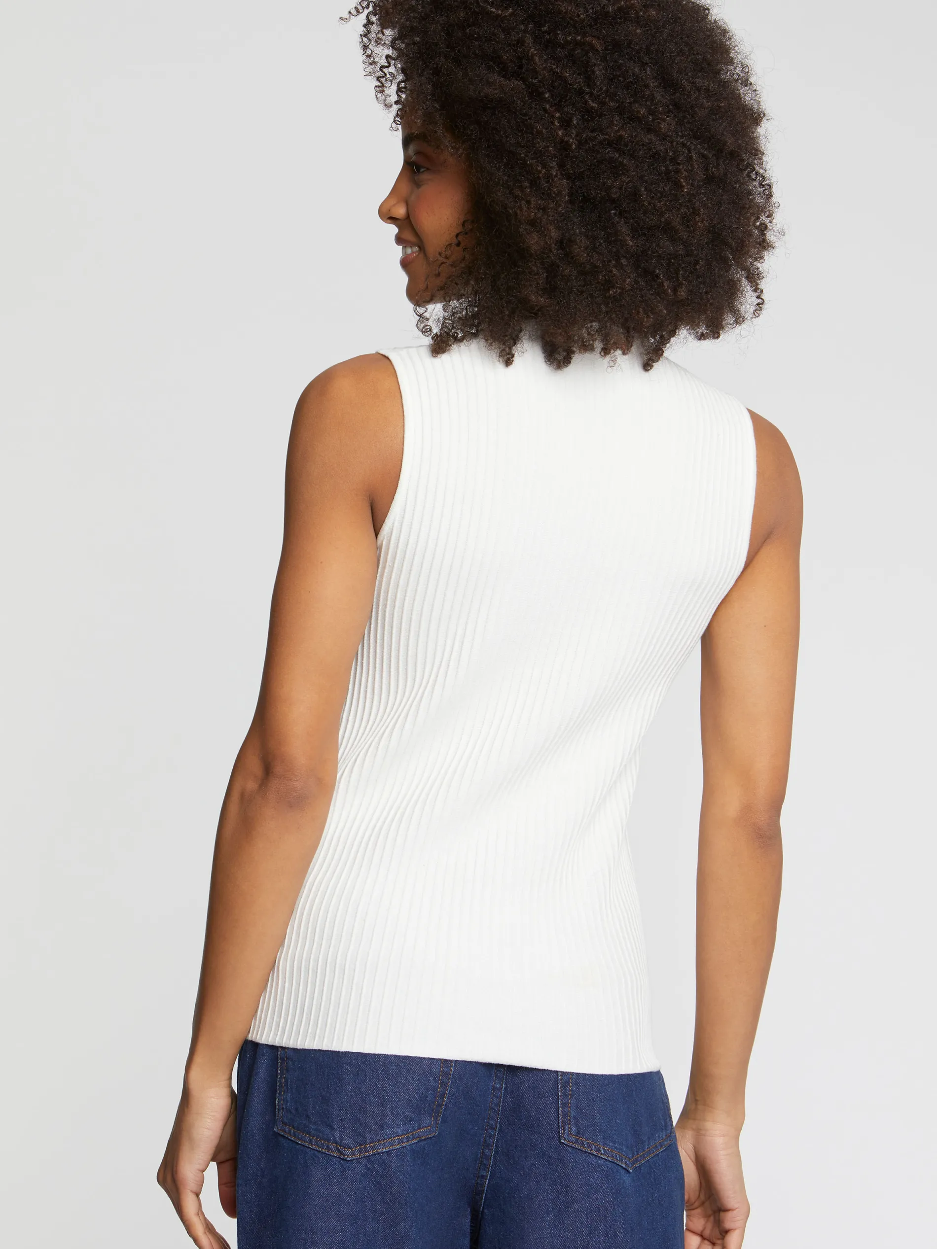 Paule Ka Debardeur Col Montant En Coton Cotele<Femme Tops