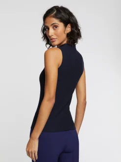 Paule Ka Debardeur Col Montant En Coton Cotele<Femme Tops
