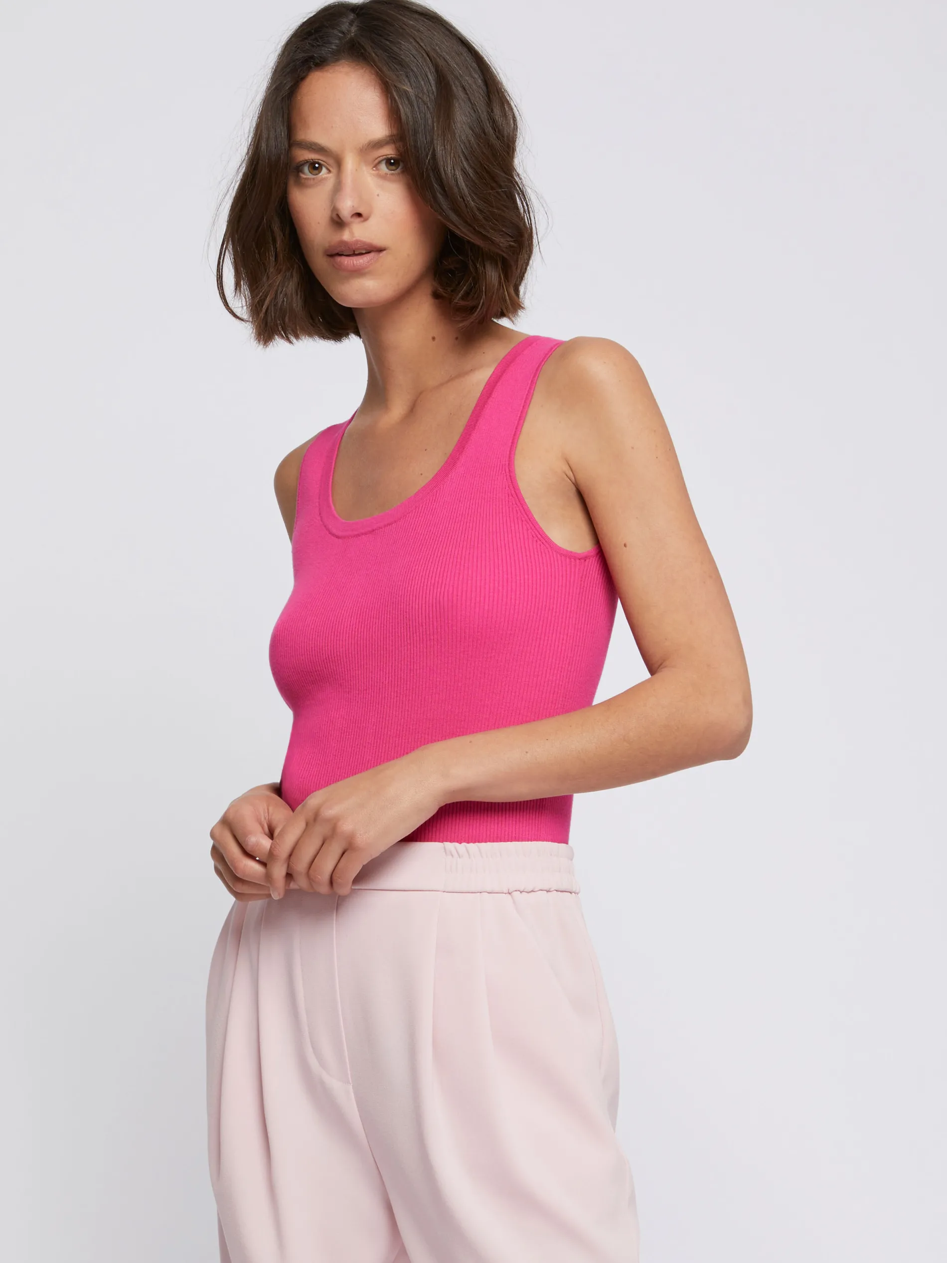 Paule Ka Debardeur En Cotes De Laine Et Soie<Femme Pulls Et Cardigans