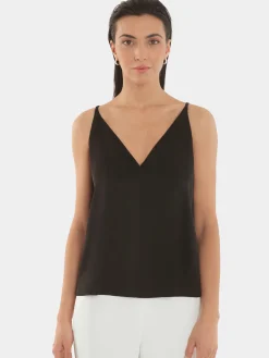 Paule Ka Debardeur En Crepe Envers Satin<Femme Tops