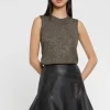 Paule Ka Debardeur En Maille Lurex<Femme Tops