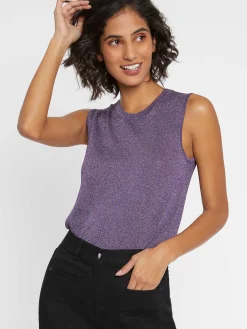 Paule Ka Debardeur En Maille Lurex<Femme Tops