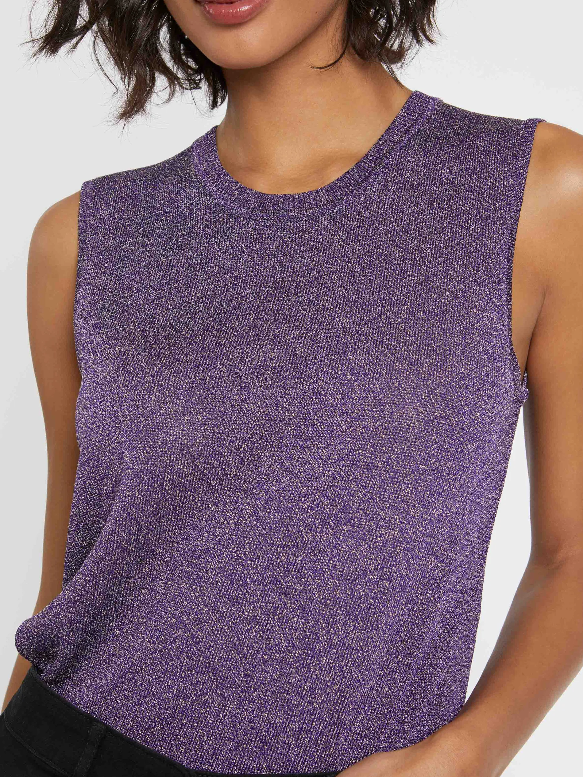 Paule Ka Debardeur En Maille Lurex<Femme Tops