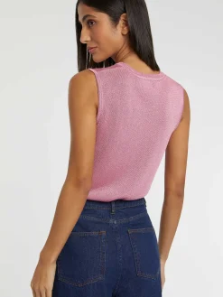 Paule Ka Debardeur En Maille Lurex<Femme Tops