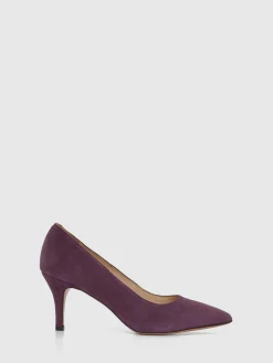 Paule Ka Escarpin A Petit Talon En Cuir Velours<Femme Accessoires