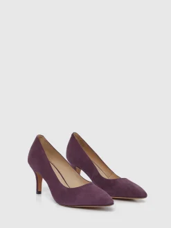 Paule Ka Escarpin A Petit Talon En Cuir Velours<Femme Accessoires