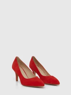 Paule Ka Escarpin A Petit Talon En Cuir Velours<Femme Accessoires