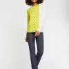 Paule Ka Gilet Bicolore En Soie Et Coton<Femme Pulls Et Cardigans