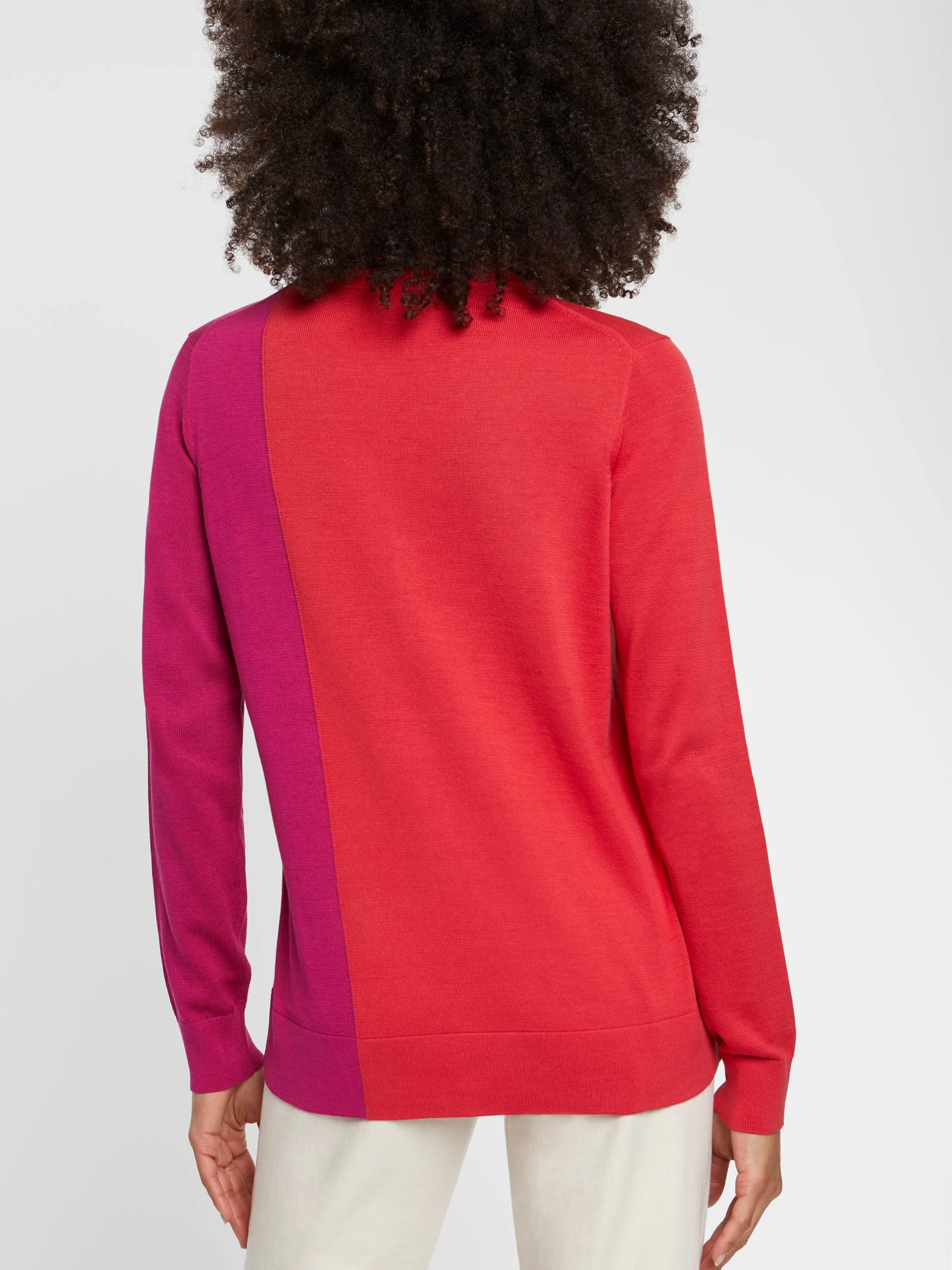 Paule Ka Gilet Bicolore En Soie Et Coton<Femme Pulls Et Cardigans