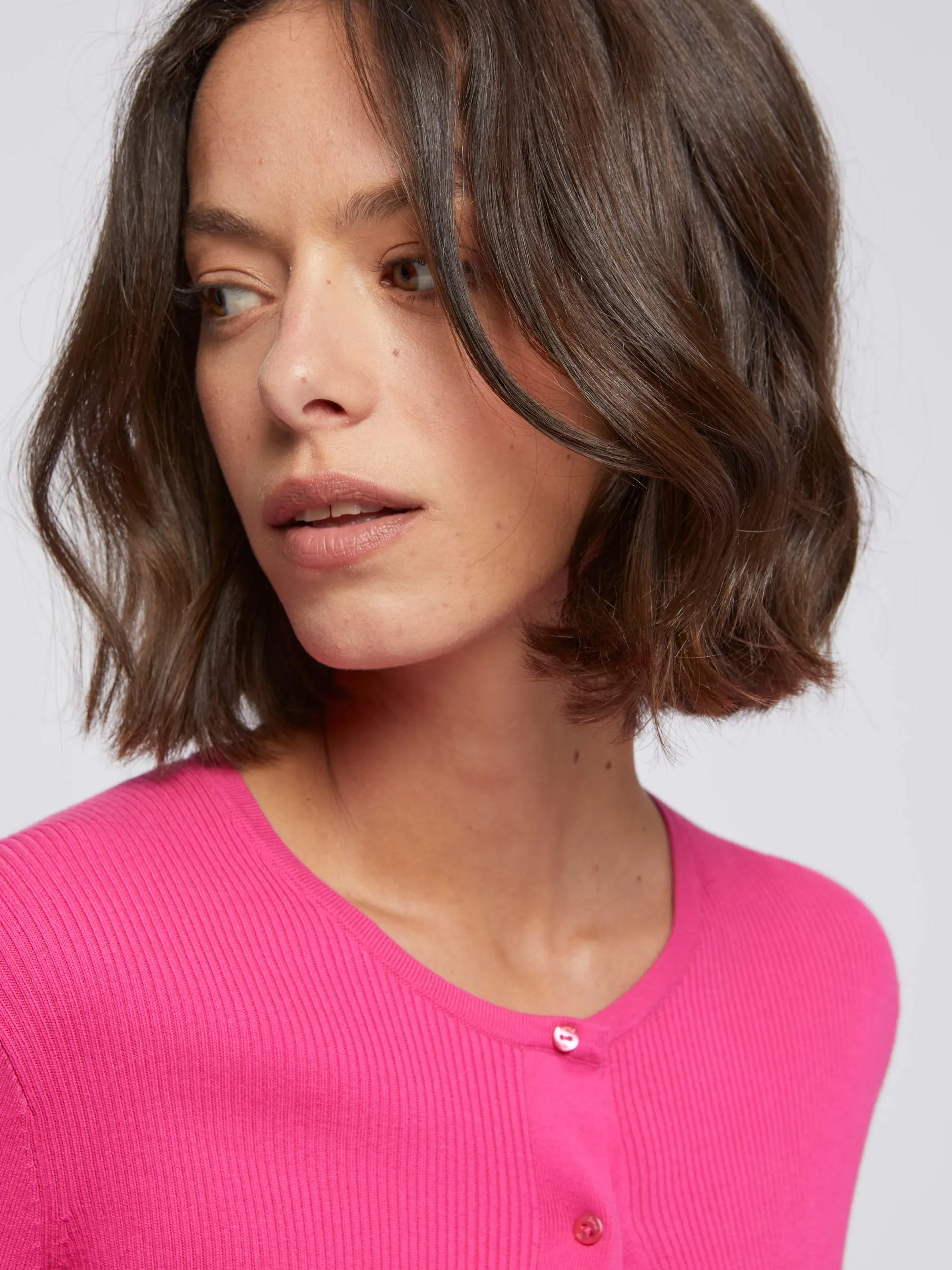 Paule Ka Gilet Court En Cotes De Laine Et Soie<Femme Pulls Et Cardigans