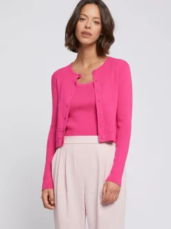 Paule Ka Gilet Court En Cotes De Laine Et Soie<Femme Pulls Et Cardigans