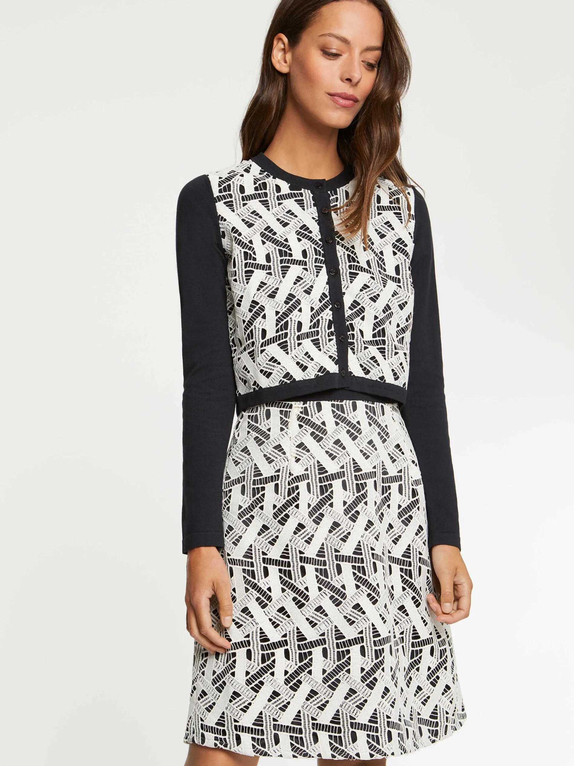 Paule Ka Gilet Court En Guipure<Femme Pulls Et Cardigans