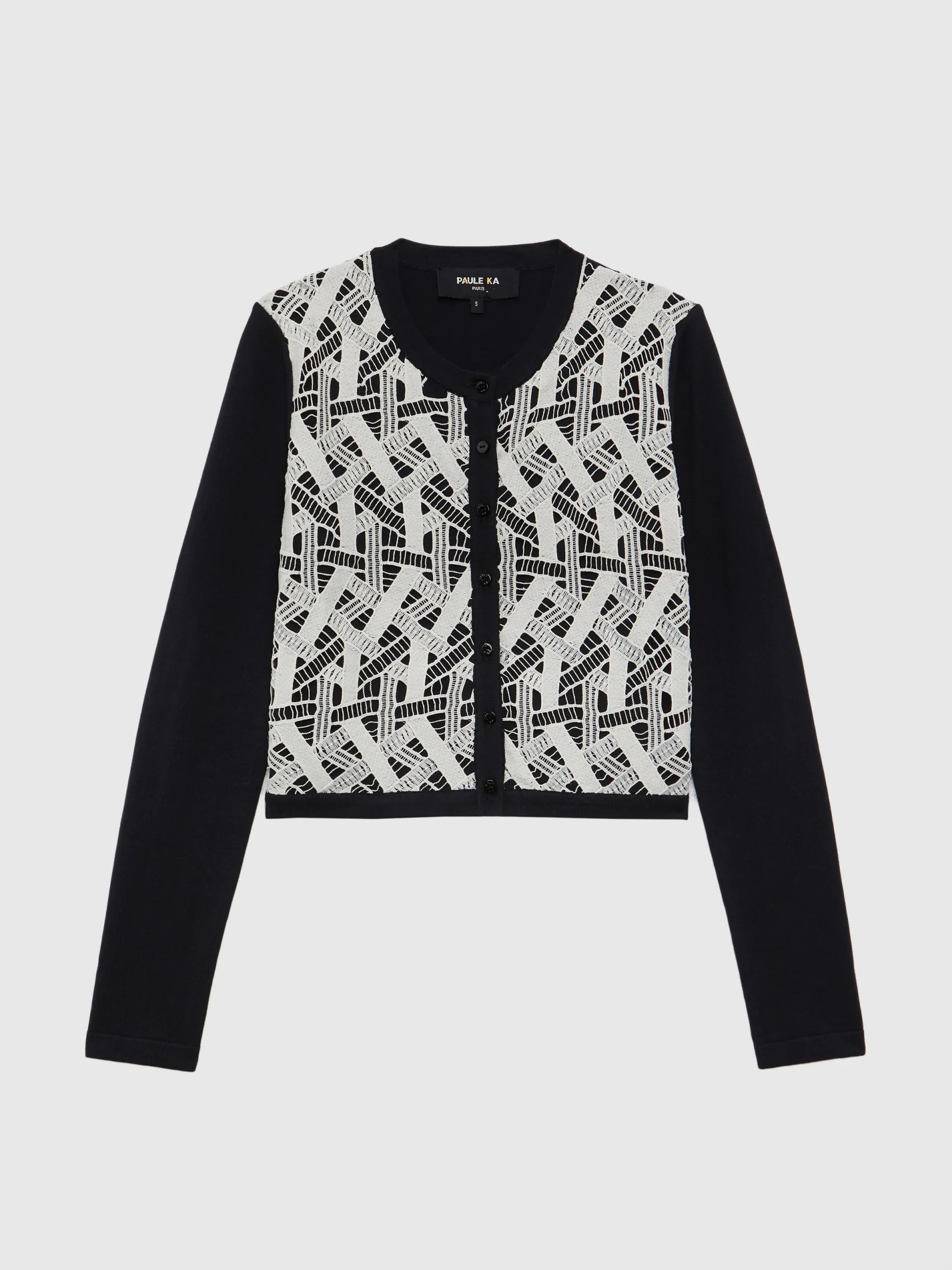 Paule Ka Gilet Court En Guipure<Femme Pulls Et Cardigans