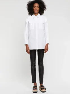 Paule Ka Grande Chemise A Poches En Popeline De Coton<Femme Tops