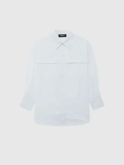 Paule Ka Grande Chemise A Poches En Popeline De Coton<Femme Tops