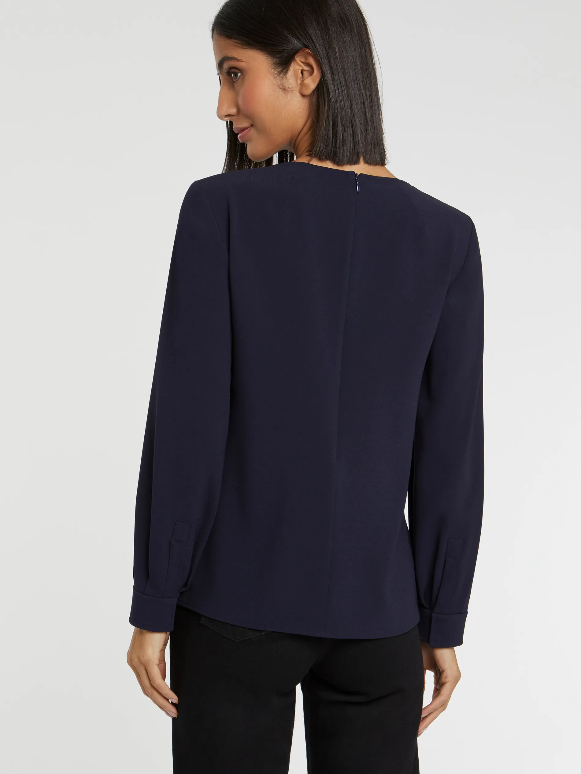 Paule Ka Haut Bicolore En Tissu Crepe<Femme Tops