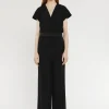 Paule Ka Haut Col V En Crepe Envers Satin<Femme Tops
