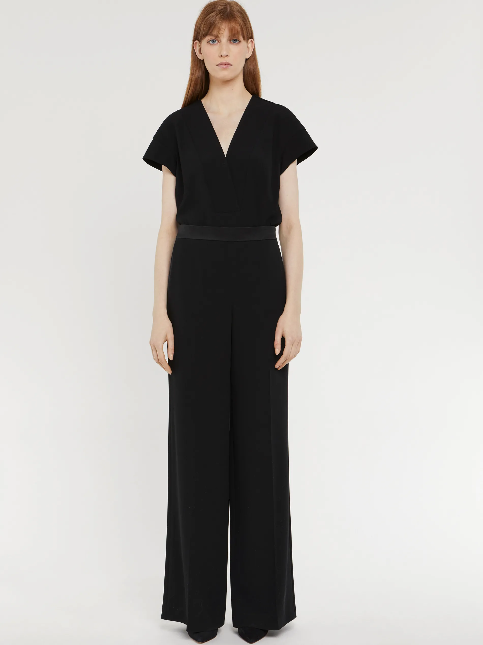 Paule Ka Haut Col V En Crepe Envers Satin<Femme Tops