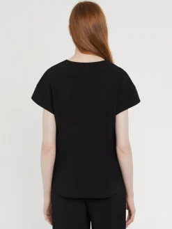 Paule Ka Haut Col V En Crepe Envers Satin<Femme Tops