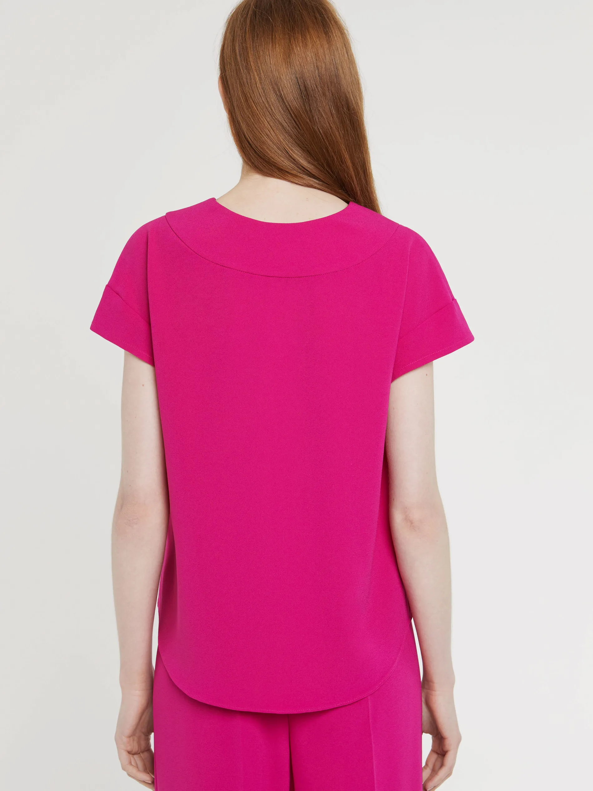 Paule Ka Haut Col V En Crepe Envers Satin<Femme Tops