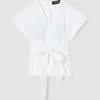Paule Ka Haut En Popeline Satinee<Femme Tops