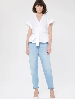 Paule Ka Haut En Popeline Satinee<Femme Tops
