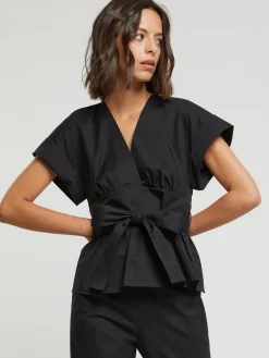 Paule Ka Haut En Popeline Satinee<Femme Tops
