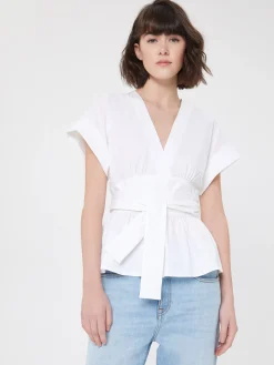Paule Ka Haut En Popeline Satinee<Femme Tops