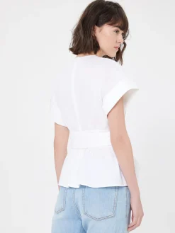 Paule Ka Haut En Popeline Satinee<Femme Tops