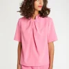 Paule Ka Haut Plisse En Tissu Crepe<Femme Tops