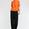 Paule Ka Haut Plisse En Tissu Crepe<Femme Tops