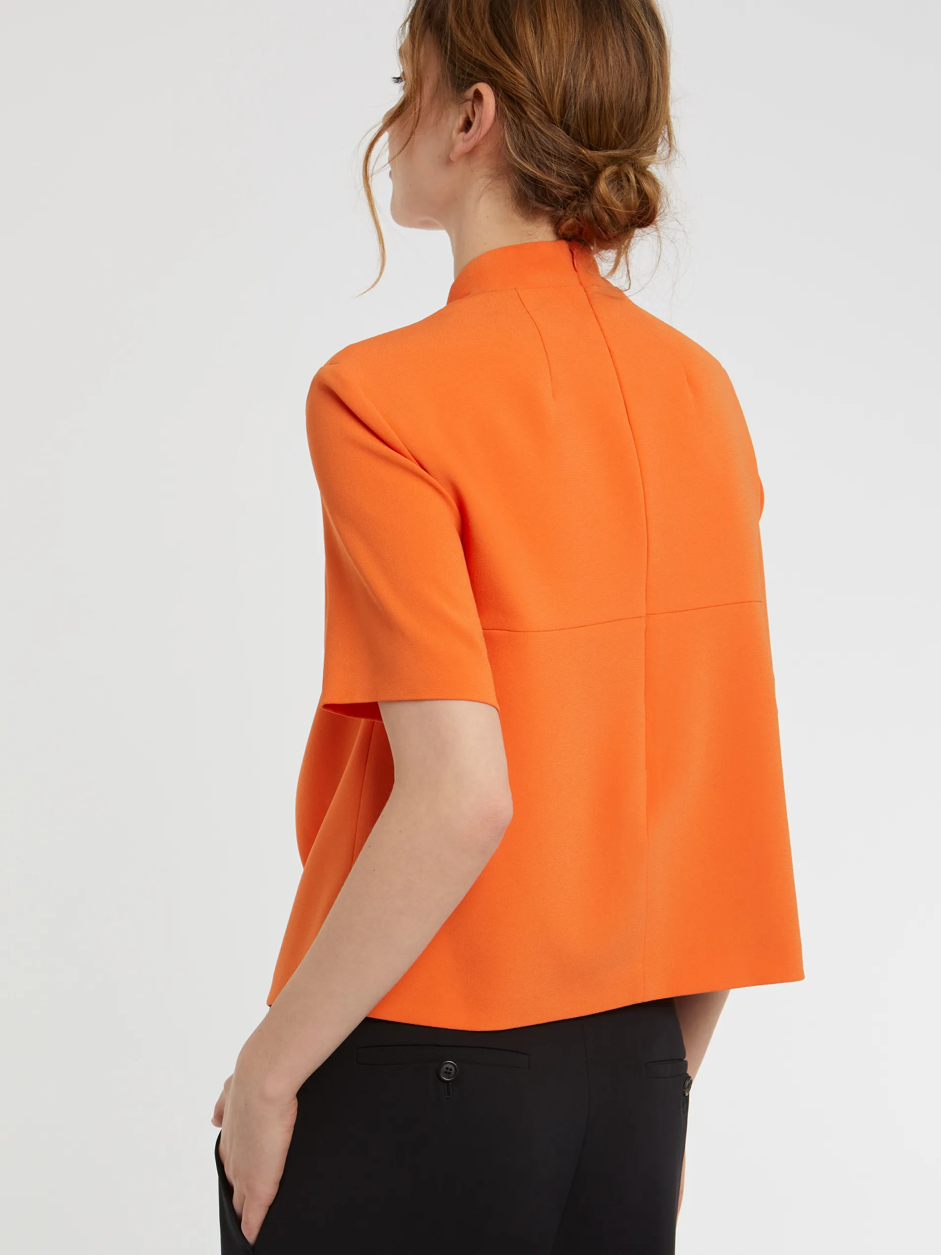 Paule Ka Haut Plisse En Tissu Crepe<Femme Tops