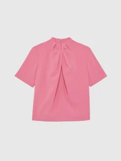 Paule Ka Haut Plisse En Tissu Crepe<Femme Tops