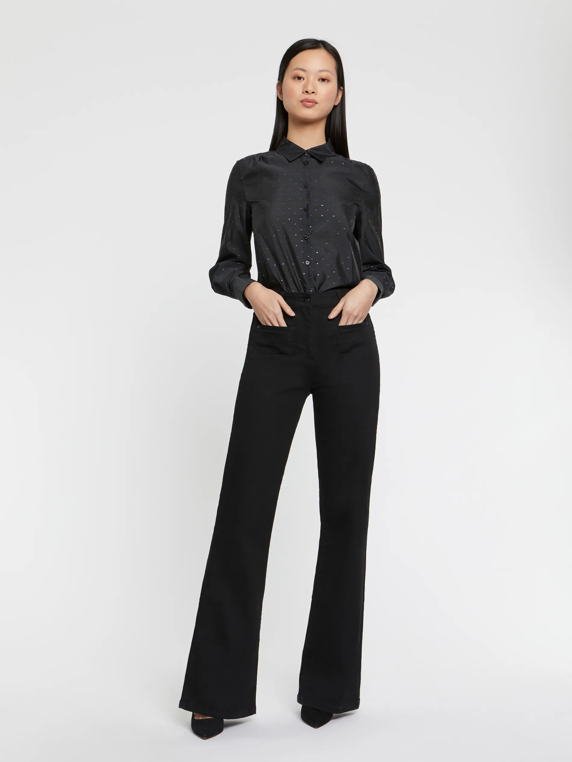 Paule Ka Jeans Flare En Denim Stretch<Femme Pantalons Et Combinaisons