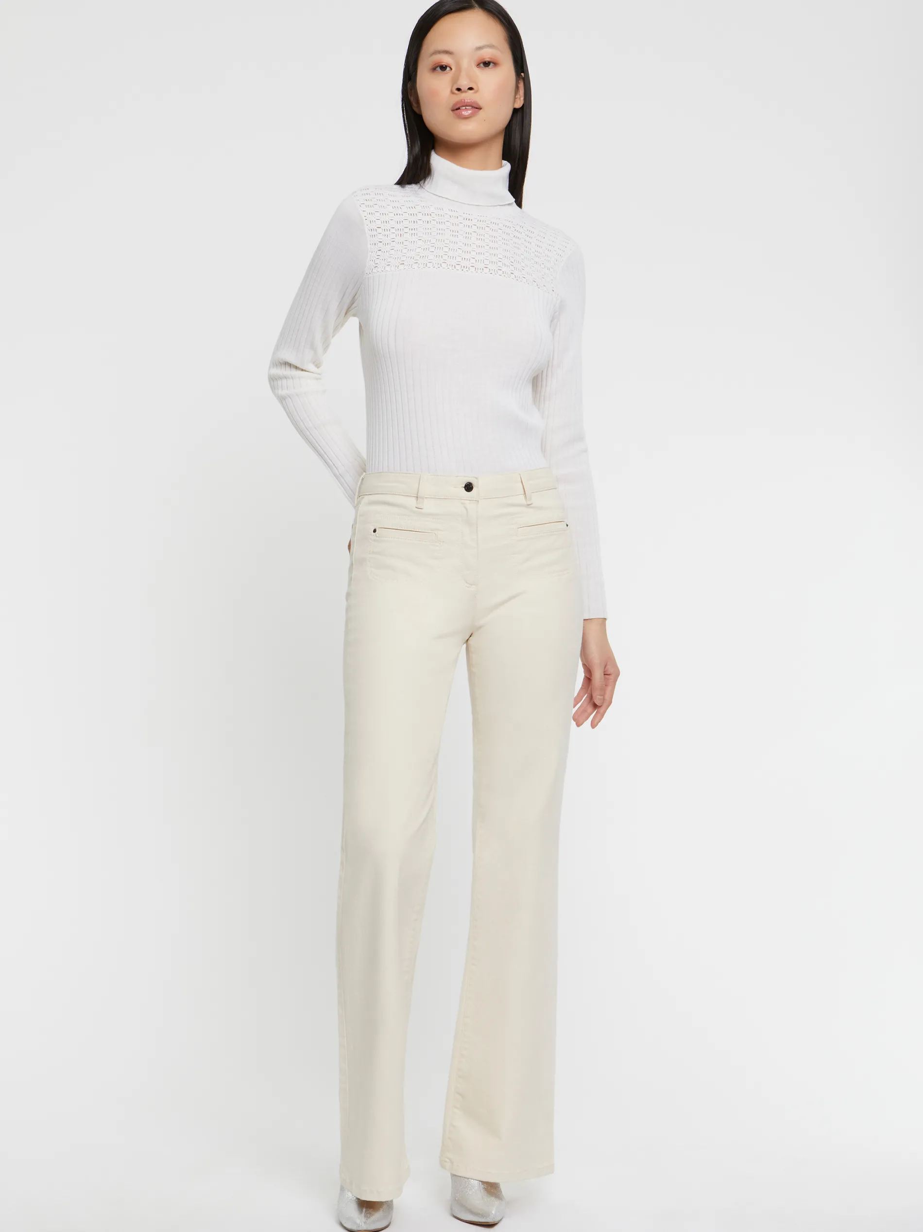 Paule Ka Jeans Flare En Denim Stretch<Femme Pantalons Et Combinaisons