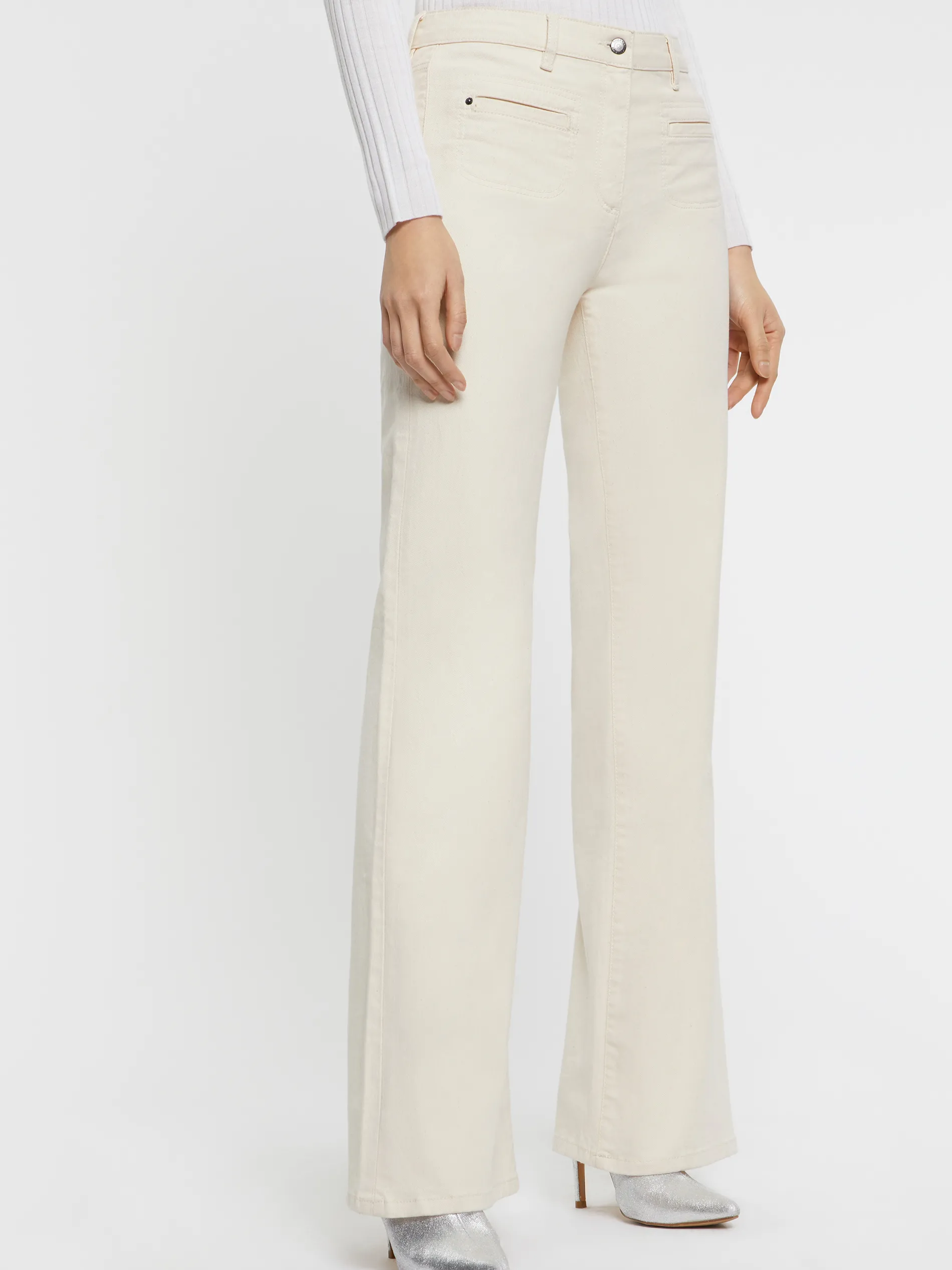 Paule Ka Jeans Flare En Denim Stretch<Femme Pantalons Et Combinaisons