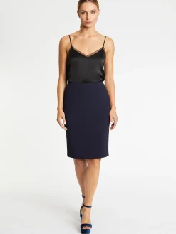 Paule Ka Jupe Courte Coupe Droite En Tissu Crepe<Femme Jupes