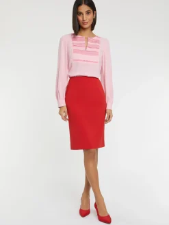 Paule Ka Jupe Courte Coupe Droite En Tissu Crepe<Femme Jupes