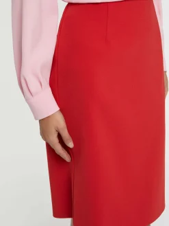 Paule Ka Jupe Courte Coupe Droite En Tissu Crepe<Femme Jupes