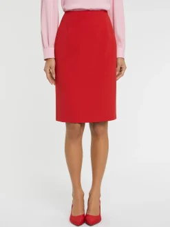 Paule Ka Jupe Courte Coupe Droite En Tissu Crepe<Femme Jupes