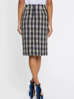 Paule Ka Jupe Crayon A Motif Pied-De-Coq<Femme Jupes