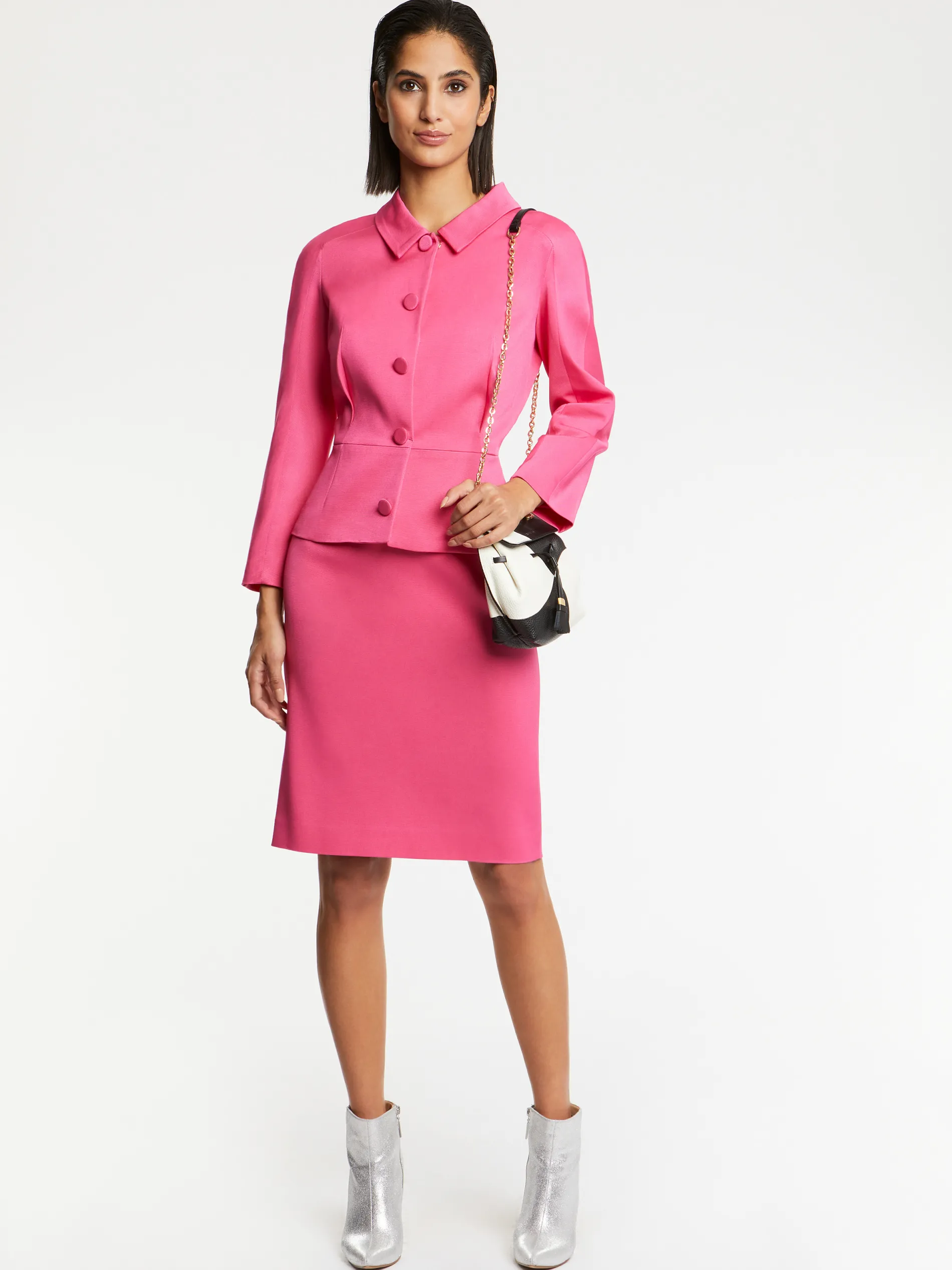 Paule Ka Jupe Droite En Ottoman Stretch<Femme Jupes