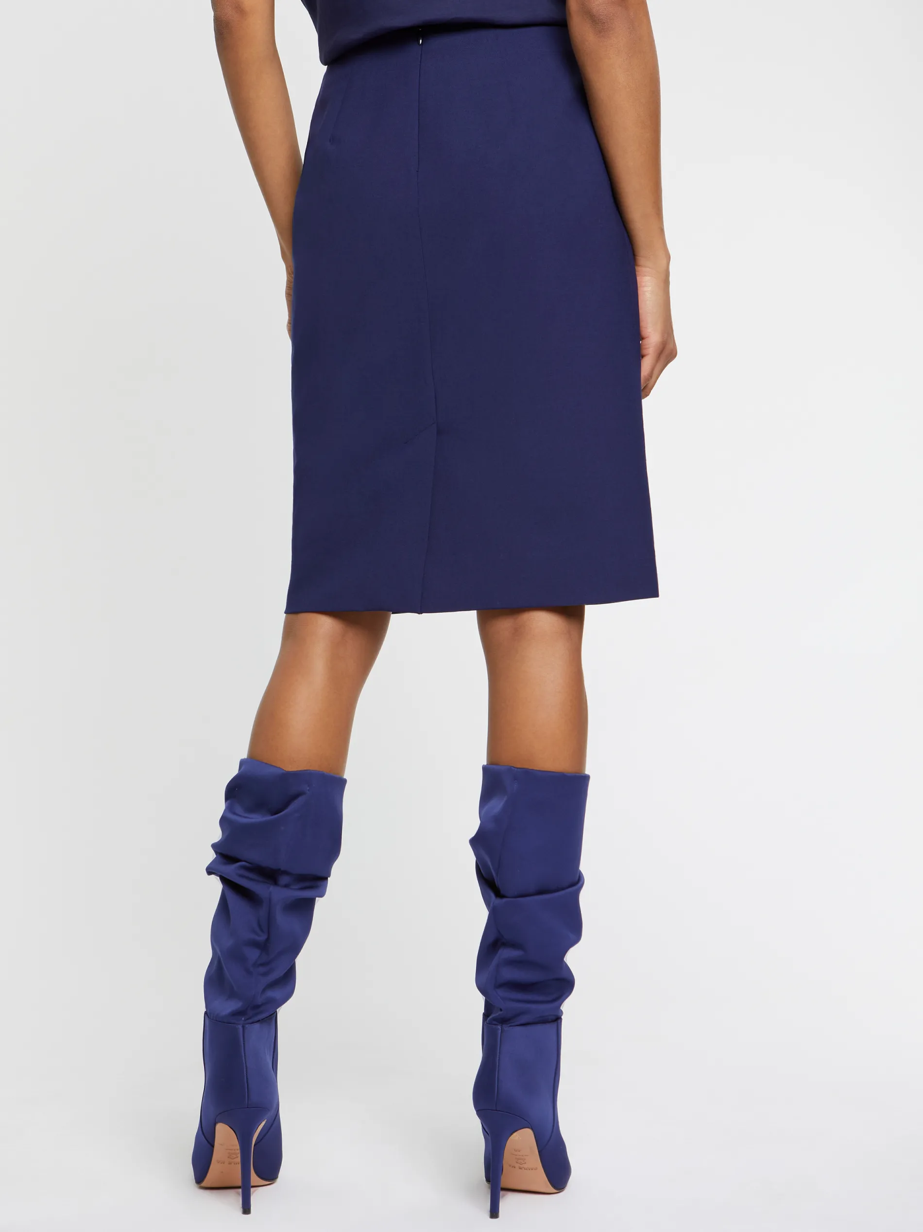 Paule Ka Jupe Droite Mi-Longue En Laine Fine<Femme Jupes