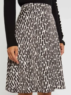 Paule Ka Jupe Imprimee Coups De Pinceau En Viscose<Femme Jupes