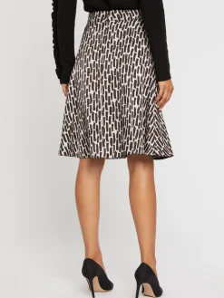 Paule Ka Jupe Imprimee Coups De Pinceau En Viscose<Femme Jupes